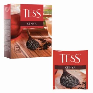 Чай TESS Kenya черный кенийский, 100 пакетиков в конвертах по 2 г