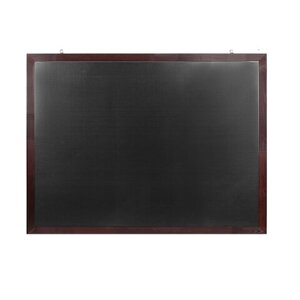 Доска для мела магнитная 90х120 см, черная, деревянная окрашенная рамка, BRAUBERG, 236893