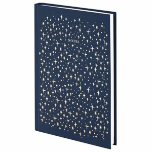 Ежедневник недатированный А5 (145х215 мм), ламинированная обложка с фольгой, 128 л., STAFF, Stars, 113522