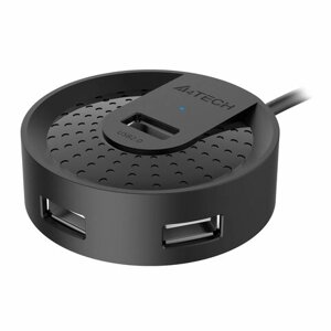 Хаб A4tech HUB-20, USB 2.0, 4 порта, черный, 1874611