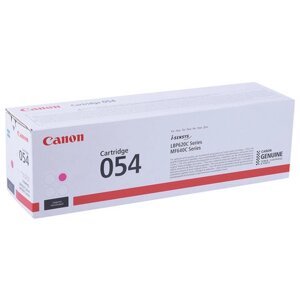Картридж лазерный CANON (054M) для i-SENSYS LBP621Cw/MF641Cw/645Cx, пурпурный, ресурс 1200 страниц, оригинальный