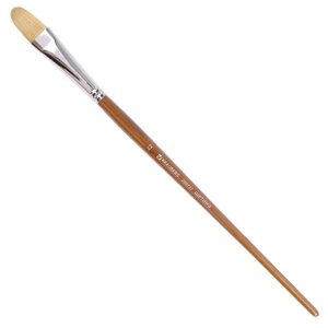 Кисть художественная профессиональная BRAUBERG ART CLASSIC, щетина, овальная,22, длинная ручка
