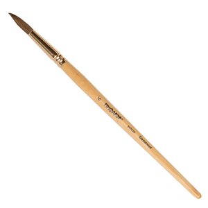 Кисть ПИФАГОР, БЕЛКА, круглая,6, деревянная лакированная ручка, с колпачком, пакет с подвесом, 200820