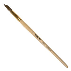 Кисть ПИФАГОР, БЕЛКА, круглая,7, деревянная лакированная ручка, с колпачком, пакет с подвесом, 200821
