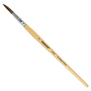 Кисть ПИФАГОР, ПОНИ, круглая,7, деревянная лакированная ручка, колпачок, пакет с подвесом, 200836