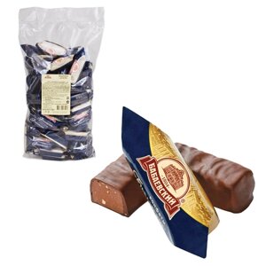 Конфеты шоколадные БАБАЕВСКИЙ с дробленым миндалем и вафельной крошкой, 1000 г, пакет