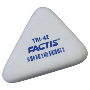Ластик FACTIS TRI 42, 45х35х8 мм, белый, треугольный, PMFTRI42