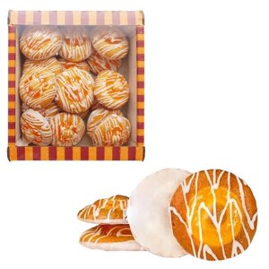 Печенье бисквитное СЕМЕЙКА ОЗБИ, с апельсином в белой глазури, 400 г, картонная коробка, ш/к 44395