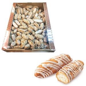 Печенье ГРАНЪ Заварики в белой глазури, заварное, 1500 г, картонная коробка