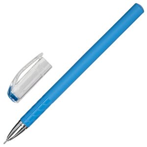 Ручка гелевая STAFF College GP-181, СИНЯЯ, корпус синий, игольчатый узел 0,6 мм, линия письма 0,3 мм, 143017