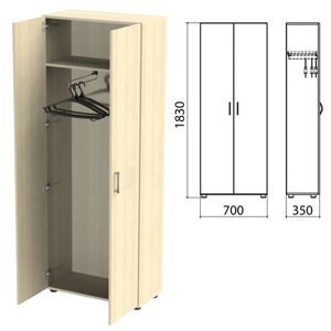 Шкаф для одежды Канц, 700х350х1830 мм, цвет дуб молочный (КОМПЛЕКТ)