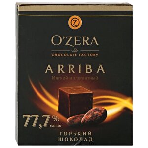 Шоколад порционный O'ZERA Arriba, горький (какао 77,7%90 г