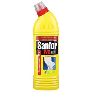 Средство для уборки туалета 1 кг, SANFOR WC gel (Санфор гель) Лимонный фреш