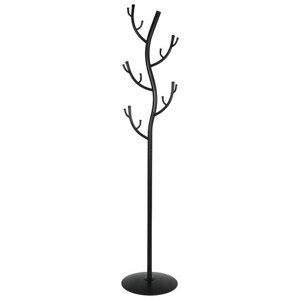 Вешалка-стойка Дерево, 1,81 м, диск 37,5 см, 15 крючков, металл, черная