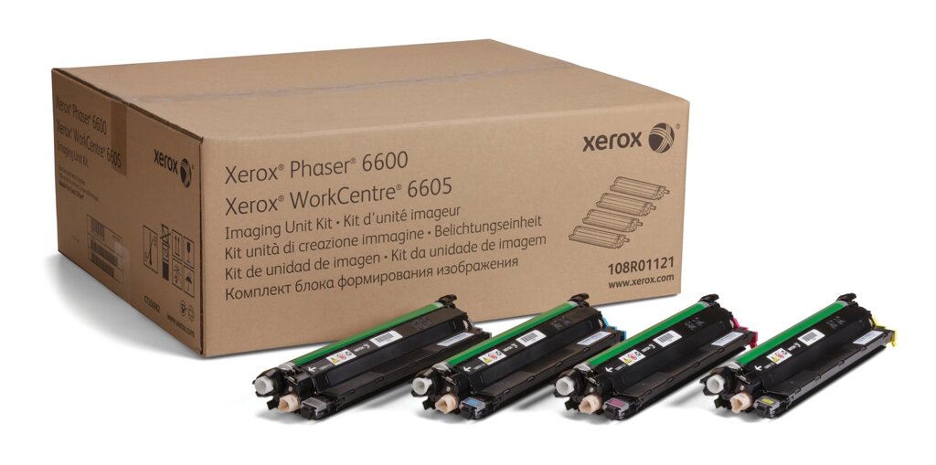 108R01121 Комплект фотобарабанов Xerox Phaser 6600/WC 6605/6655/VersaLink C400/C405 от компании MetSnab - фото 1