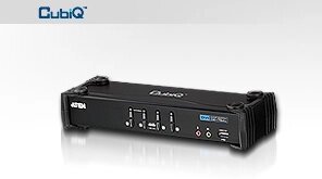 4-х портовый USB 2.0 DVI KVMP-переключатель (KVM Switch) Aten CS1764A от компании MetSnab - фото 1