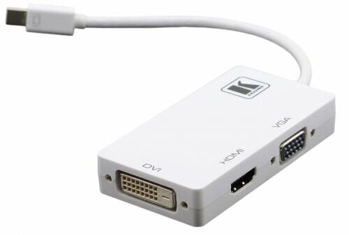 Адаптер Kramer ADC-MDP/M1 99-93200003 Mini DisplayPort вилка на DVI, HDMI или VGA розетку от компании MetSnab - фото 1