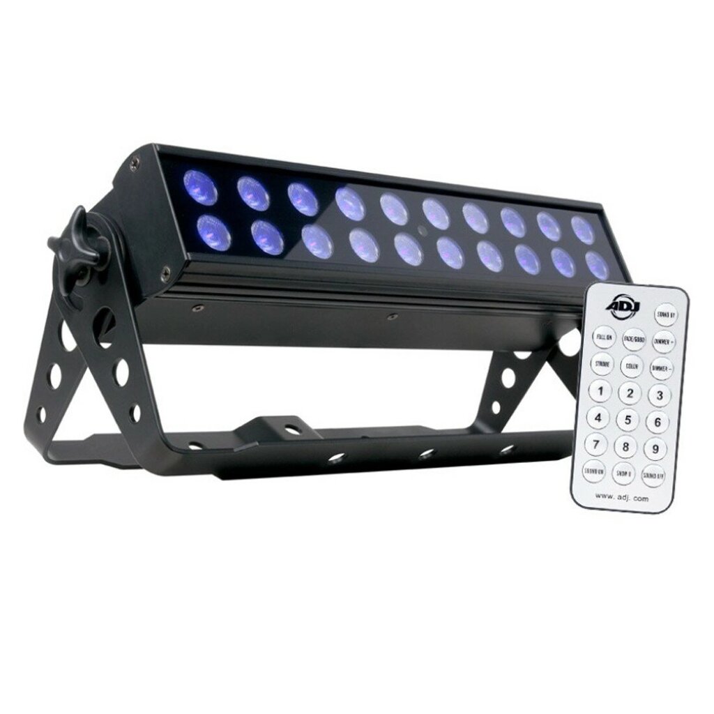 ADJ UV LED BAR20 IR мощная ультрафиолетовая световая панель с 20-ю яркими светодиодами мощностью 1 Вт от компании MetSnab - фото 1