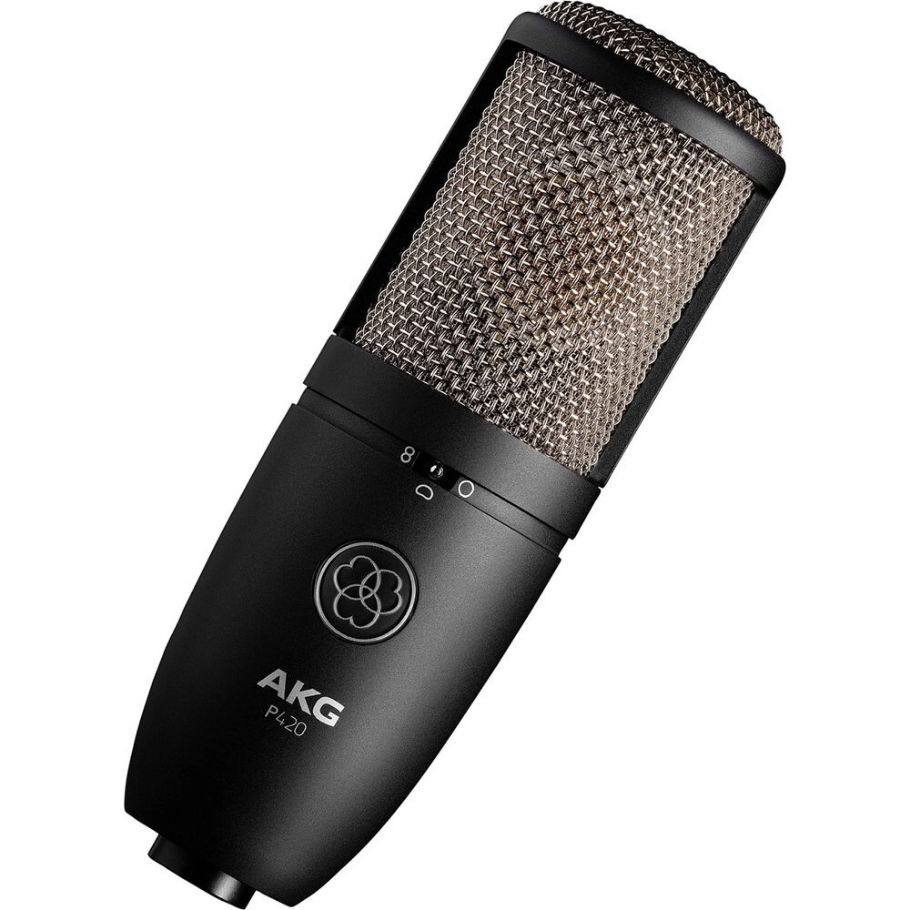 AKG P420 конденсаторный микрофон, 3 диаграммы напр., 20-20000Гц, 28мВ/Па, SPL до155дБ, AKG SH300 quot; паукquot;, кейс от компании MetSnab - фото 1