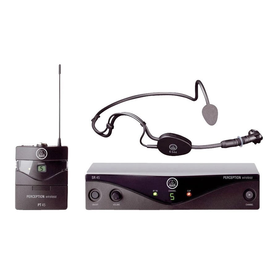 AKG Perception Wireless 45 Sports Set BD B1 (748.1-751.9МГц) радиосистема с оголовьем C544L, SR45 ст от компании MetSnab - фото 1