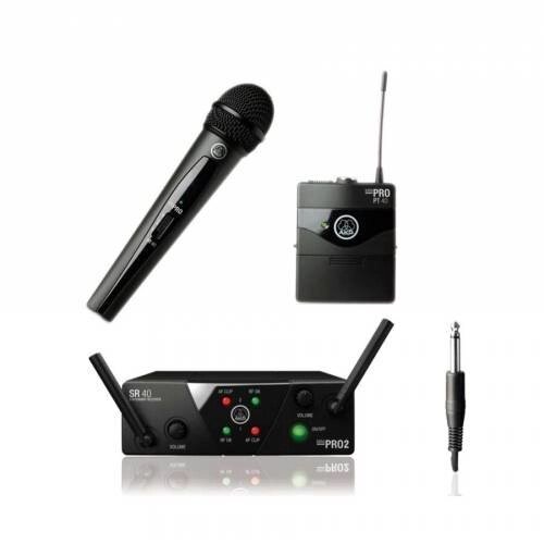 AKG WMS40 Mini2 Mix Set BD US45A/C (660.700662.300)- радиосистема с ручным и поясным передатчиками от компании MetSnab - фото 1