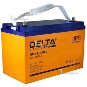 Аккумулятор DELTA HR 12-100L (12В, 100Ач / 12V, 100Ah / вывод под болт М6) (UPS серия) от компании MetSnab - фото 1