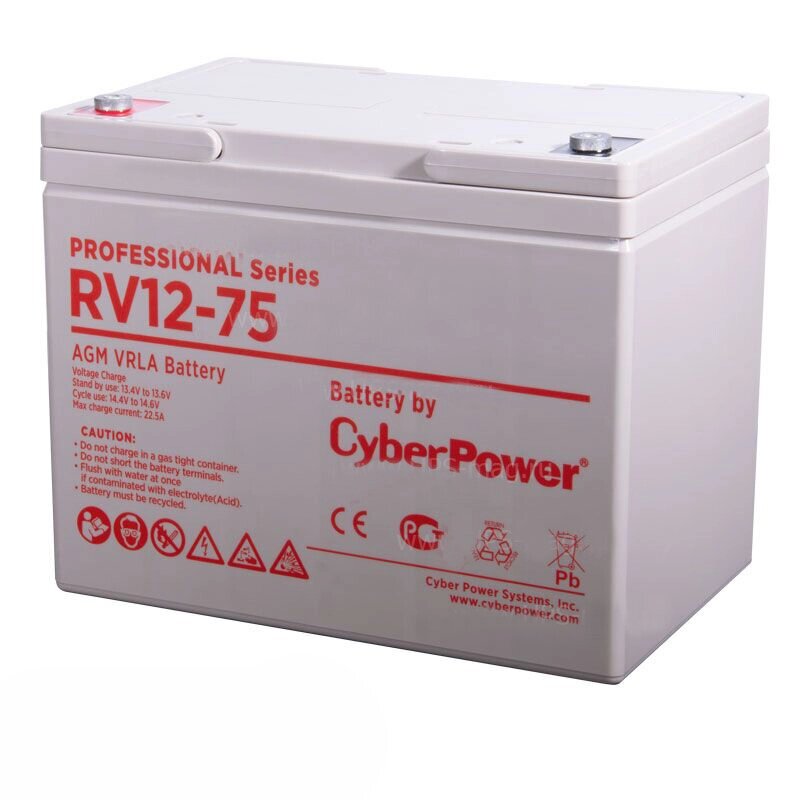 Аккумулятор для ИБП CYBERPOWER RV 12-75 от компании MetSnab - фото 1