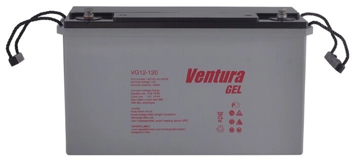 Аккумулятор тяговый Ventura VG 12-120 GEL (12В 120Ач) от компании MetSnab - фото 1