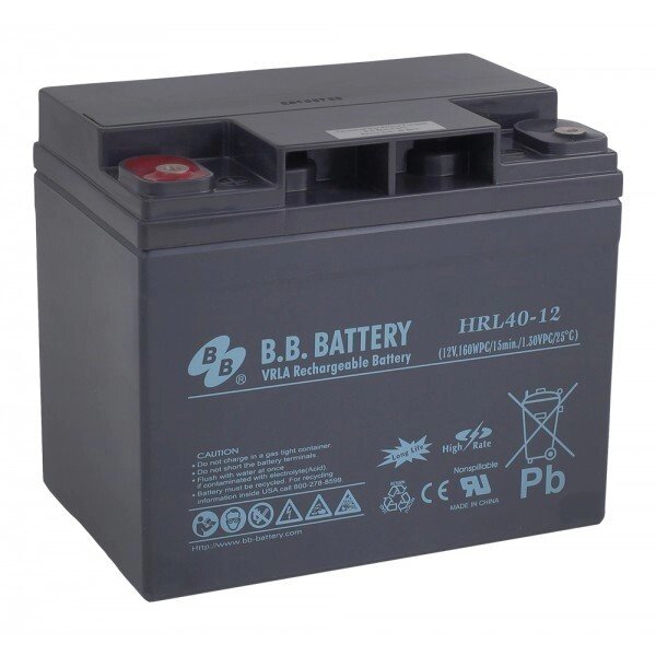 Аккумуляторная батарея B. B.Battery HRL 40-12 от компании MetSnab - фото 1