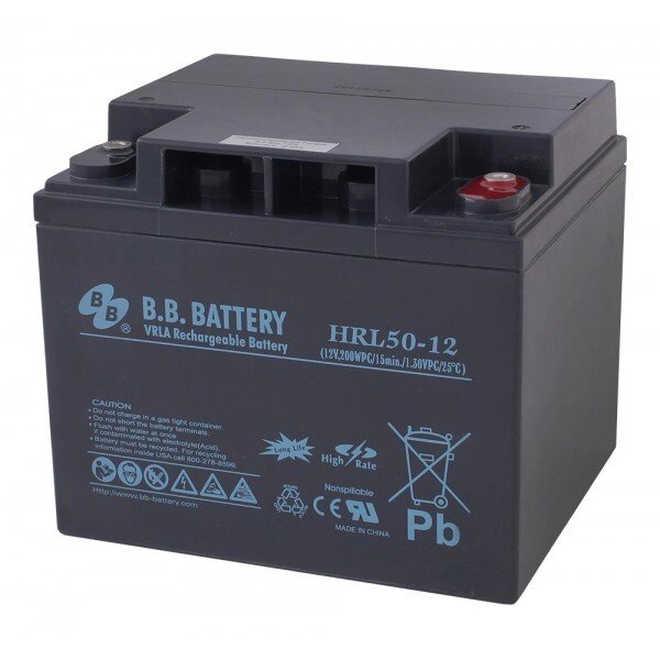 Аккумуляторная батарея B. B.Battery HRL 50-12 от компании MetSnab - фото 1