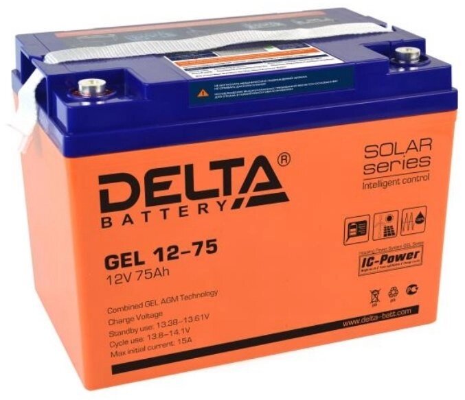 Аккумуляторная батарея DELTA GEL 12-75 от компании MetSnab - фото 1