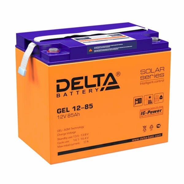 Аккумуляторная батарея Delta GEL 12-85 от компании MetSnab - фото 1