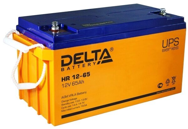 Аккумуляторная батарея Delta HR 12-65 от компании MetSnab - фото 1