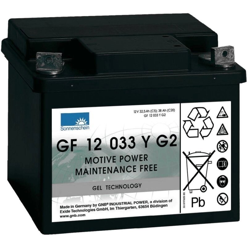 Аккумуляторная батарея тяговая SONNENSCHEIN GF 12 033 Y G2, 12V 32,5 Ah (С5) от компании MetSnab - фото 1