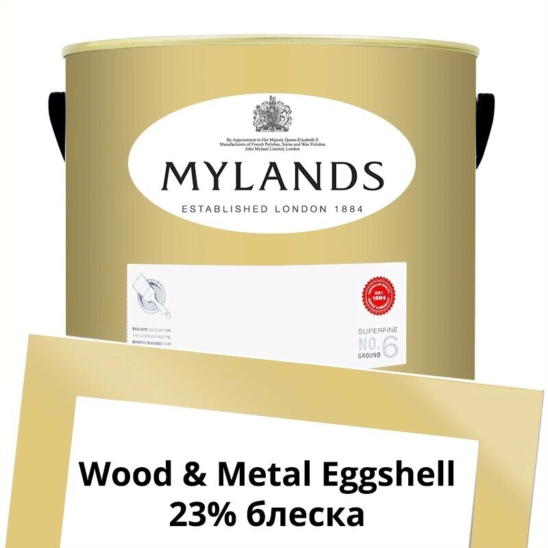 Английские Краски Mylands артикул WoodMetal Paint Eggshell 5 л. №136 Pimlico от компании MetSnab - фото 1