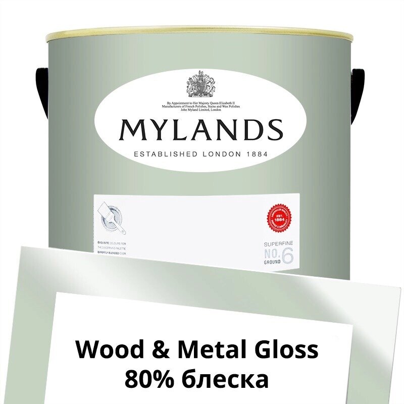 Английские Краски Mylands артикул WoodMetal Paint Gloss 5 л. №100 Chiswick от компании MetSnab - фото 1