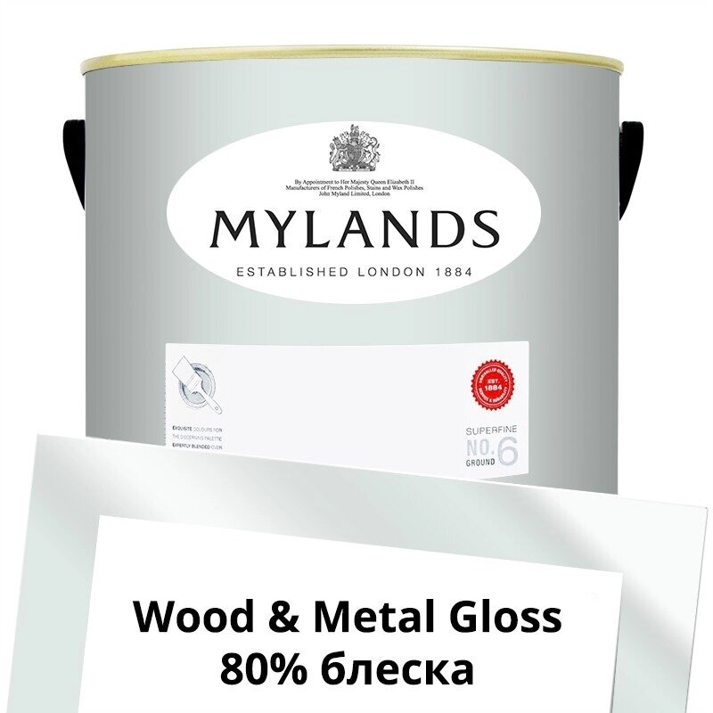 Английские Краски Mylands артикул WoodMetal Paint Gloss 5 л. №13 Syon Park от компании MetSnab - фото 1