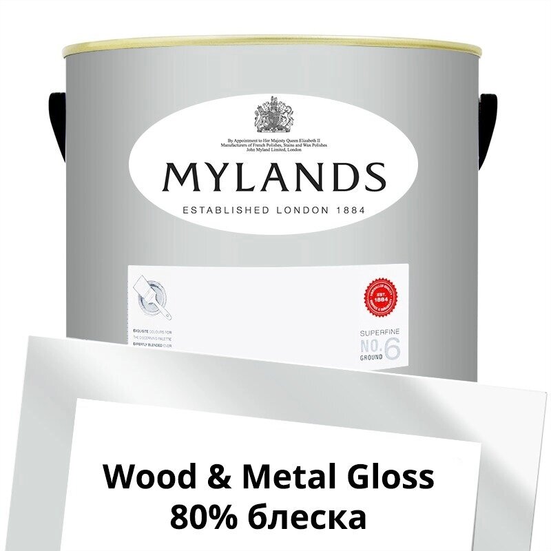 Английские Краски Mylands артикул WoodMetal Paint Gloss 5 л. №20 Elgin от компании MetSnab - фото 1