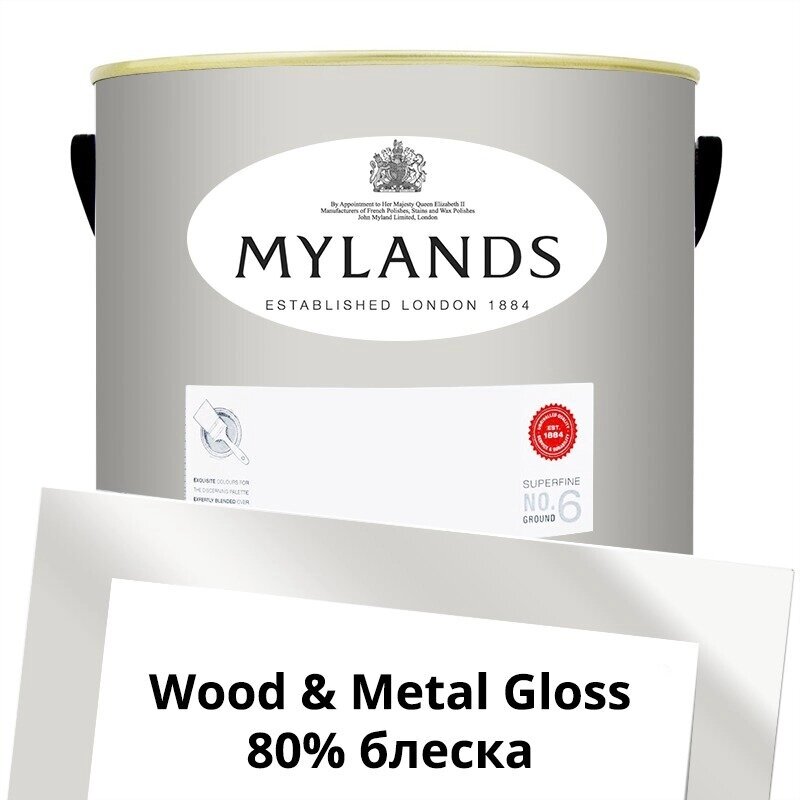 Английские Краски Mylands артикул WoodMetal Paint Gloss 5 л. №84 Frieze от компании MetSnab - фото 1