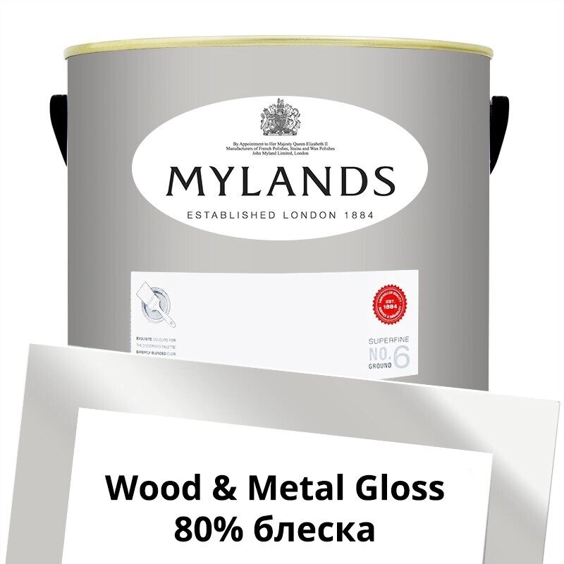 Английские Краски Mylands артикул WoodMetal Paint Gloss 5 л. №85 Chambers Gate от компании MetSnab - фото 1