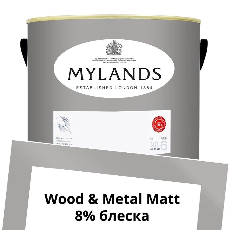 Английские Краски Mylands артикул WoodMetal Paint Matt 5 л. №16 Crace от компании MetSnab - фото 1