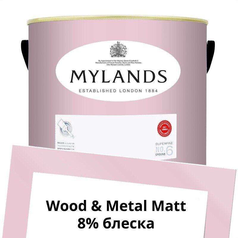 Английские Краски Mylands артикул WoodMetal Paint Matt 5 л. №27 Floris от компании MetSnab - фото 1