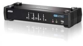 ATEN CS1764A-AT-G 4 Port USB2.0 DVI KVMP Switch W / 1.8M W / 2 от компании MetSnab - фото 1