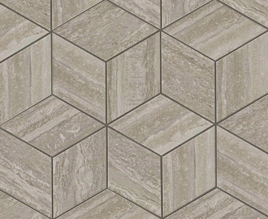 Atlas Concorde Marvel Pro Travertino Silver Mosaico Esagono Lappato 30x35 настенная плитка от компании MetSnab - фото 1