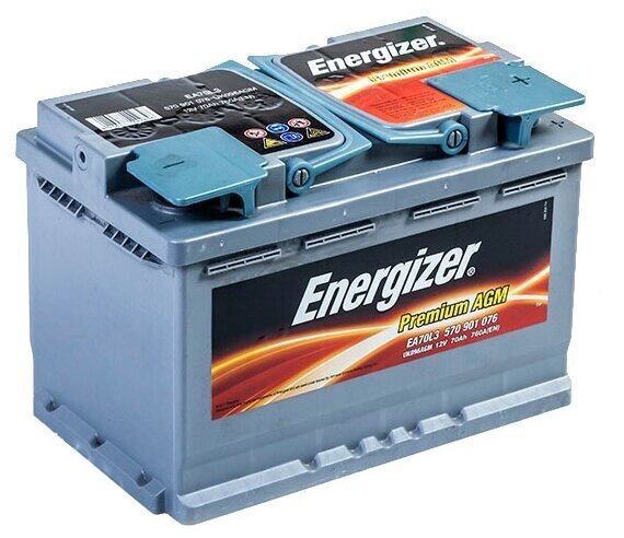 Автомобильный аккумулятор Energizer Premium AGM EA70L3 от компании MetSnab - фото 1