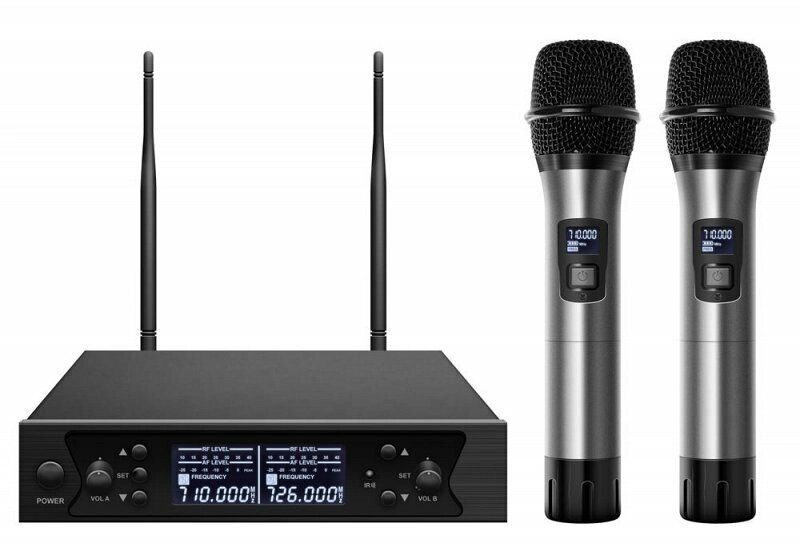 Axelvox DWS7000HT Микрофонная радиосистема с DSP, UHF 710-726 MHz, 100 каналов, LCD дисплей, 2х ИК порт, 2 ручных от компании MetSnab - фото 1