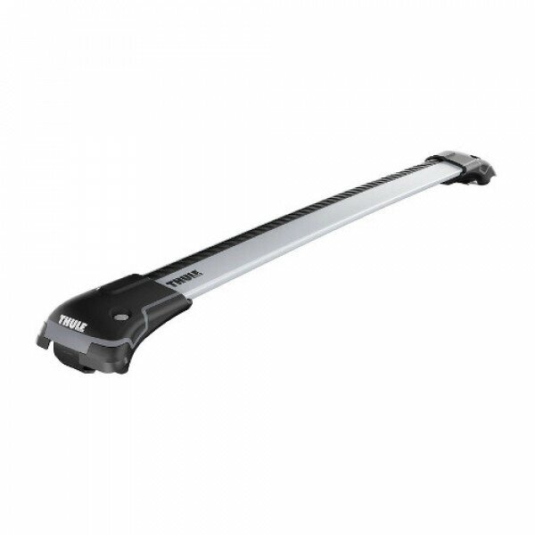 Багажник Thule WingBar Edge на крышу автомобиля Infiniti EX37 с 2008 г. на стандартный рейлинг (серебристая крыловидная от компании MetSnab - фото 1