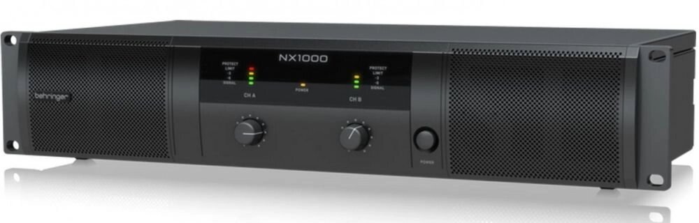 Behringer NX1000 усилитель 2-канальный. Мощность пик. 2 x 500Вт2?/300Вт4?/160Вт8?, мост 1000Вт4?/620Вт8?, от компании MetSnab - фото 1