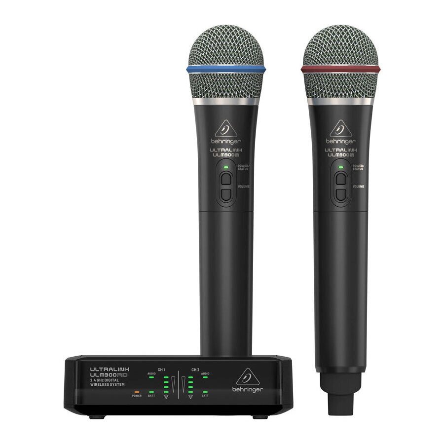 Behringer ULM302MIC радиосистема 2,4 ГГц, двойная, с ручными передатчиками и стационарным приёмником от компании MetSnab - фото 1