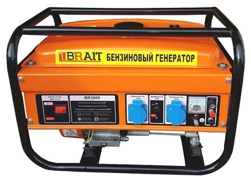 Бензиновый генератор BRAIT BR-3800AL (2800 Вт) от компании MetSnab - фото 1